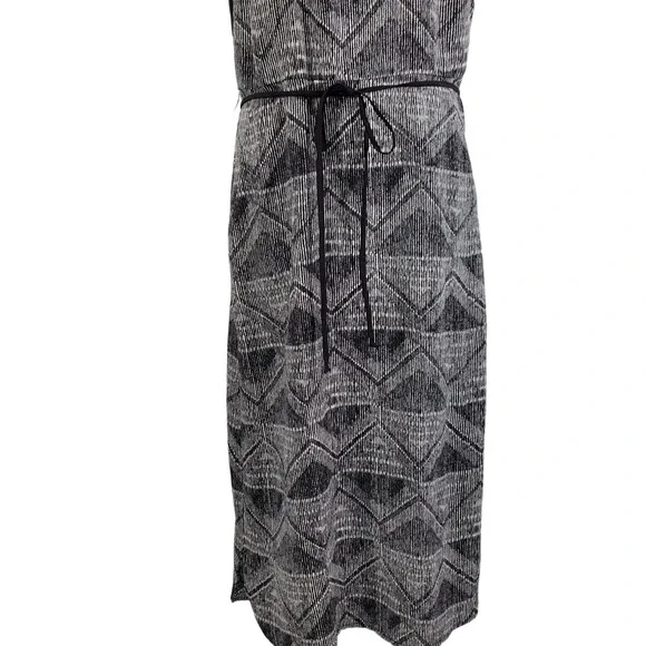 Barney's New York Women's Midi Black Diamond Print Dress Size 6  52522-0546 - Picture 4 of 9